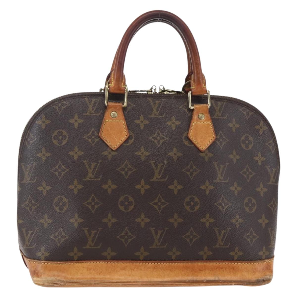 LOUIS VUITTON Monogram Alma Hand Bag M51130 LV Auth BA7157