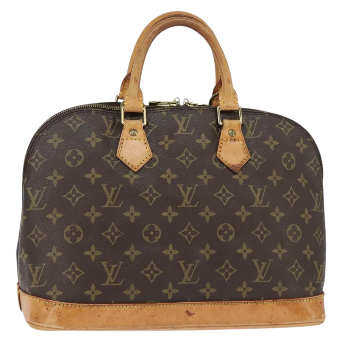 LOUIS VUITTON Monogram Alma Hand Bag M51130 LV Auth BA7160