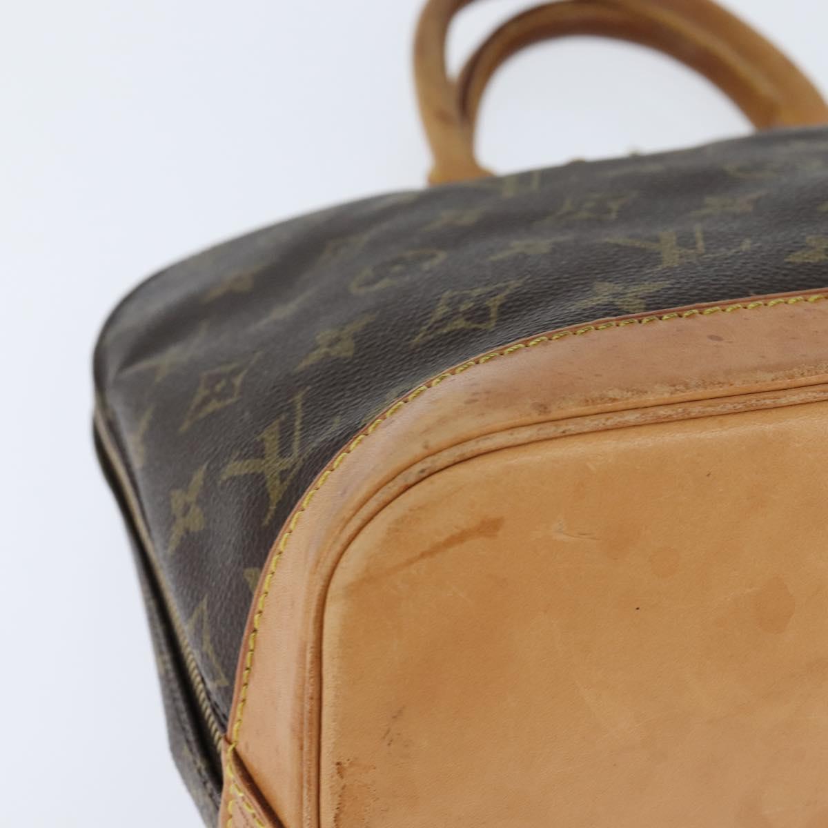 LOUIS VUITTON Monogram Alma Hand Bag M51130 LV Auth BA7160