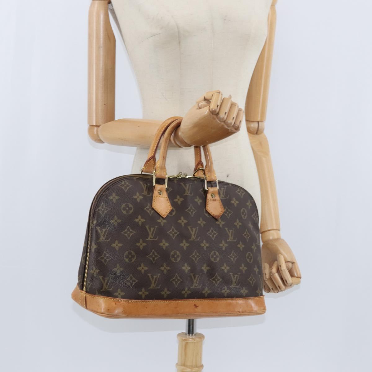 LOUIS VUITTON Monogram Alma Hand Bag M51130 LV Auth BA7160