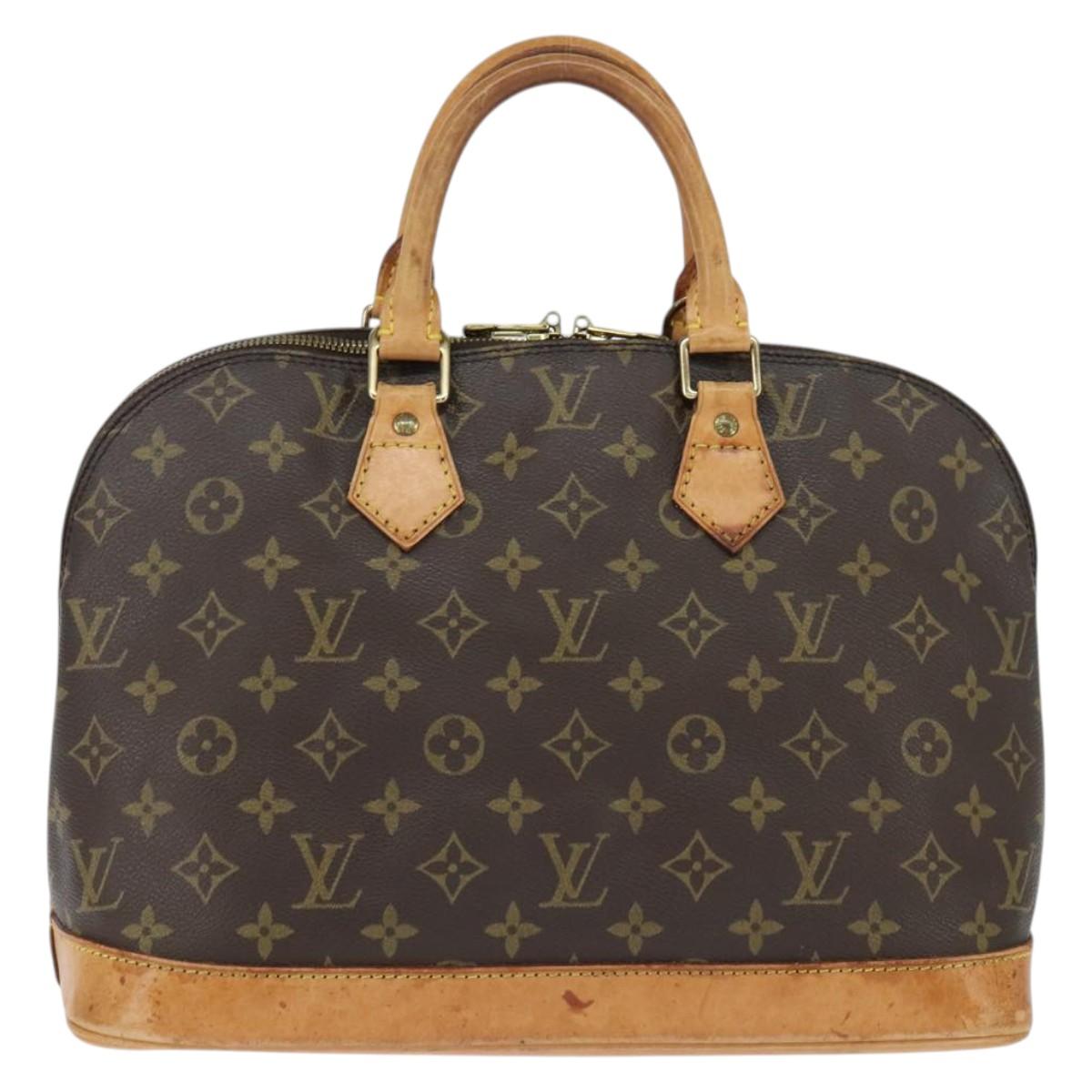 LOUIS VUITTON Monogram Alma Hand Bag M51130 LV Auth BA7160