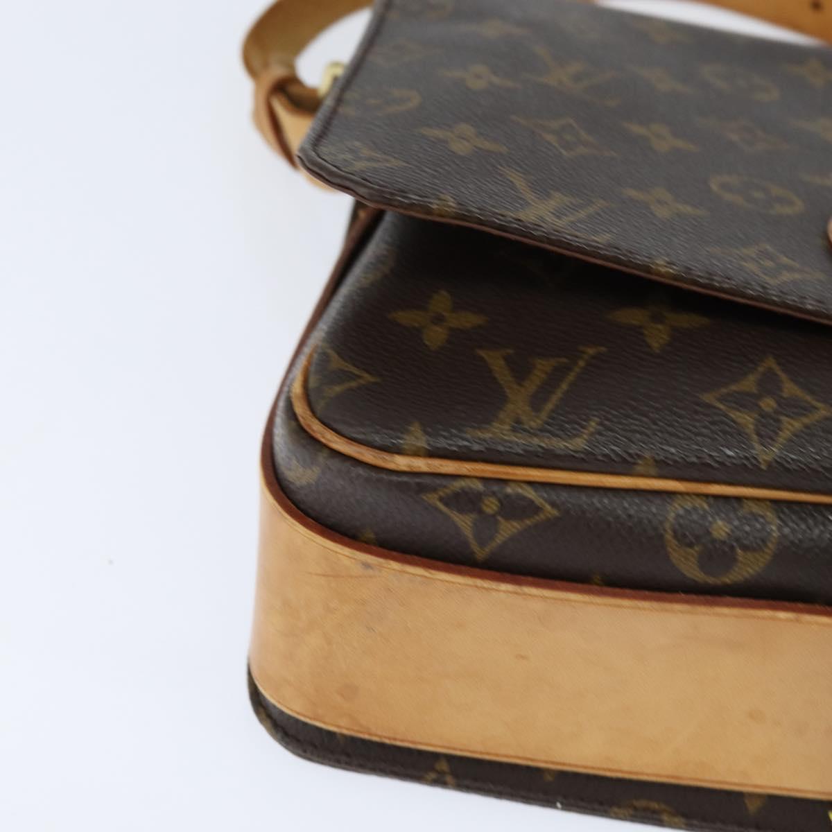 LOUIS VUITTON Monogram Cartouchiere GM Shoulder Bag M51252 LV Auth BA7168