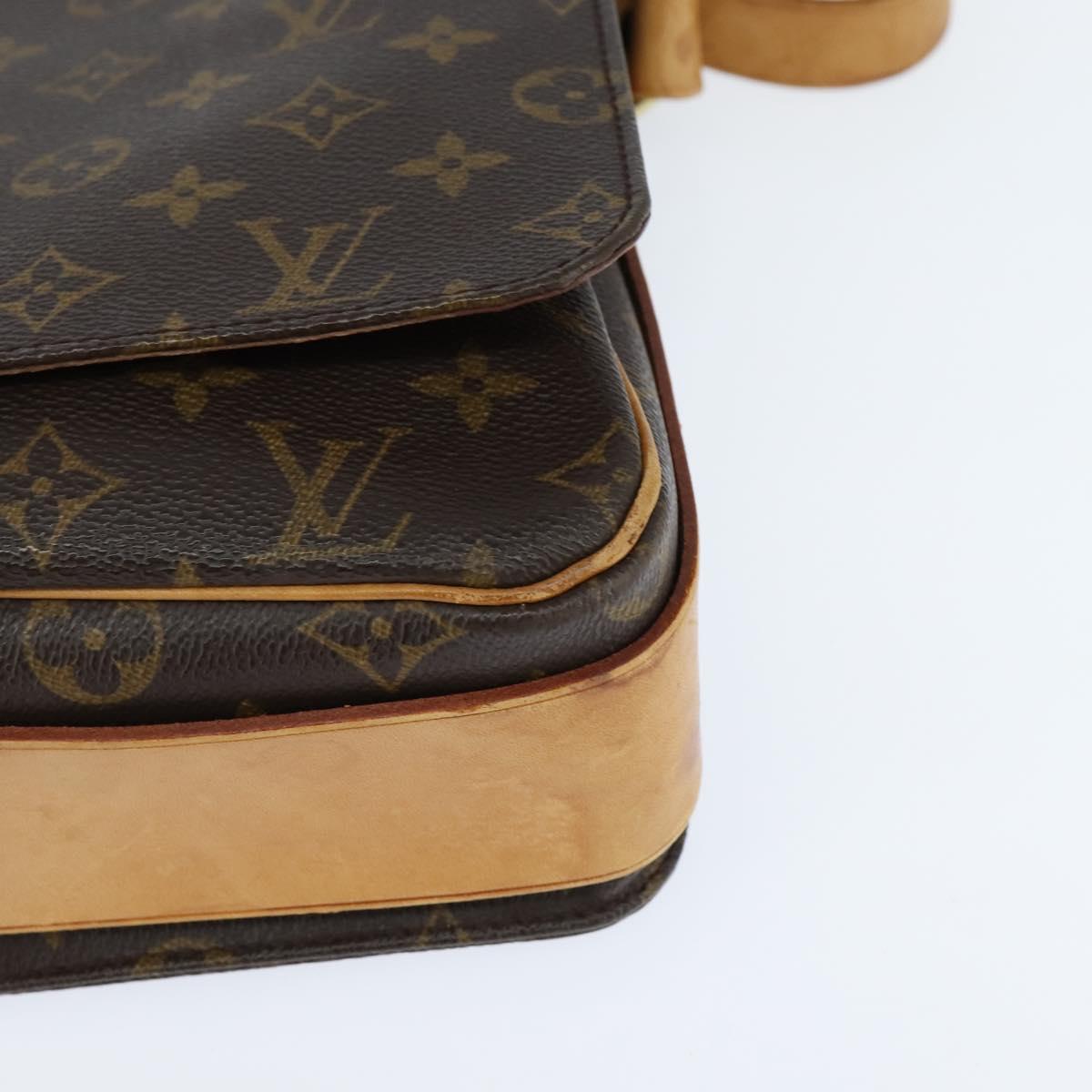 LOUIS VUITTON Monogram Cartouchiere GM Shoulder Bag M51252 LV Auth BA7168