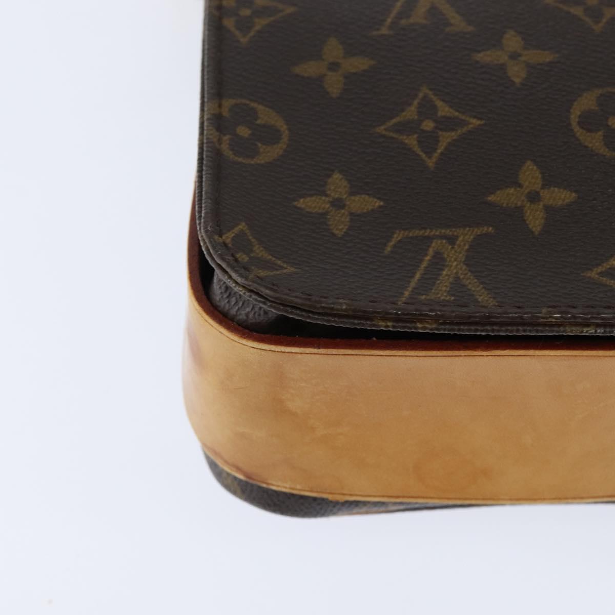 LOUIS VUITTON Monogram Cartouchiere GM Shoulder Bag M51252 LV Auth BA7168