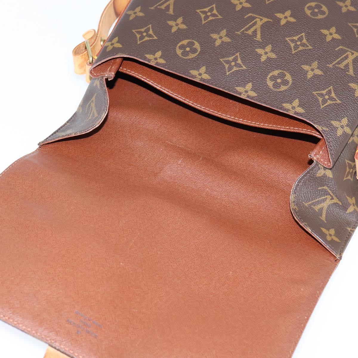 LOUIS VUITTON Monogram Cartouchiere GM Shoulder Bag M51252 LV Auth BA7168