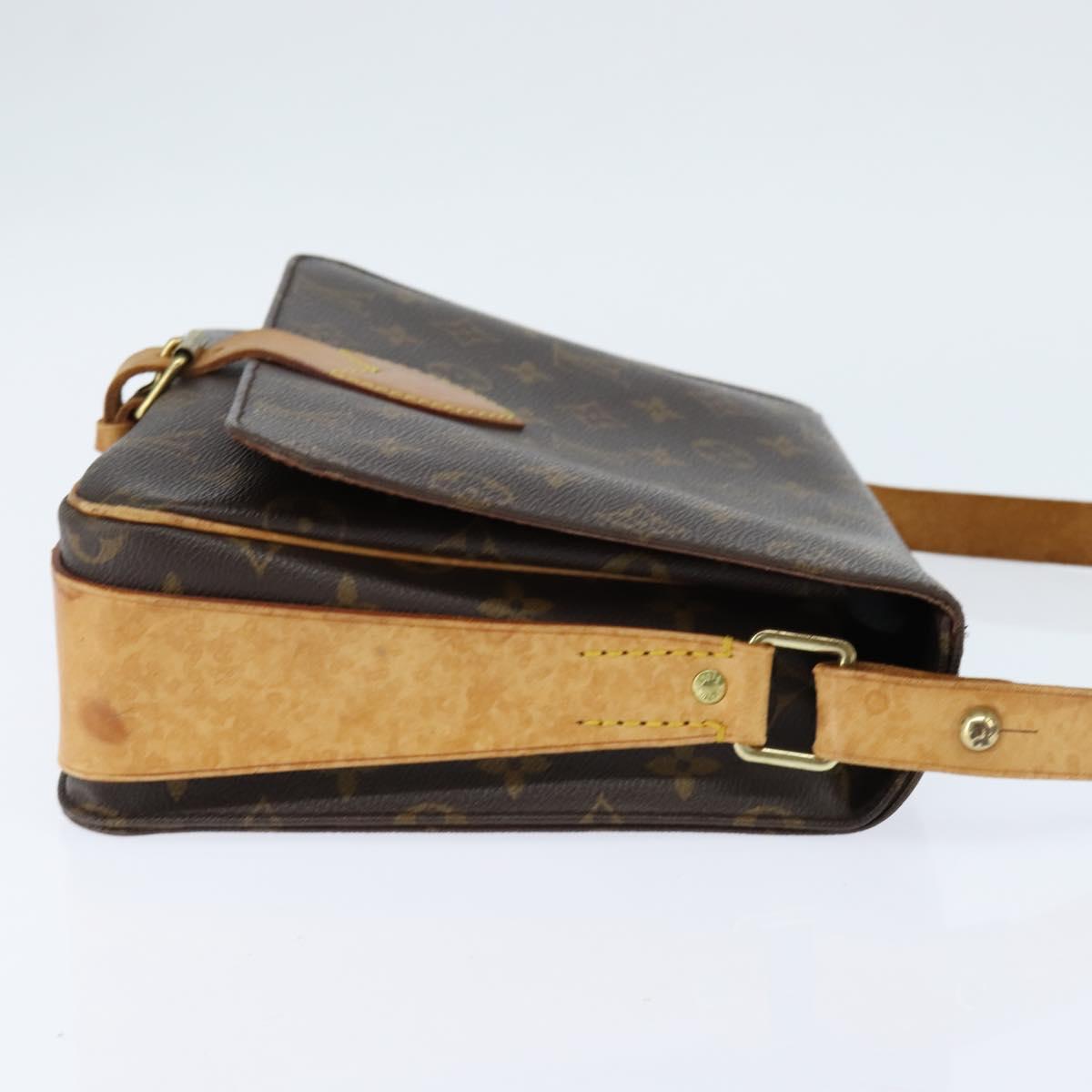 LOUIS VUITTON Monogram Cartouchiere GM Shoulder Bag M51252 LV Auth BA7168