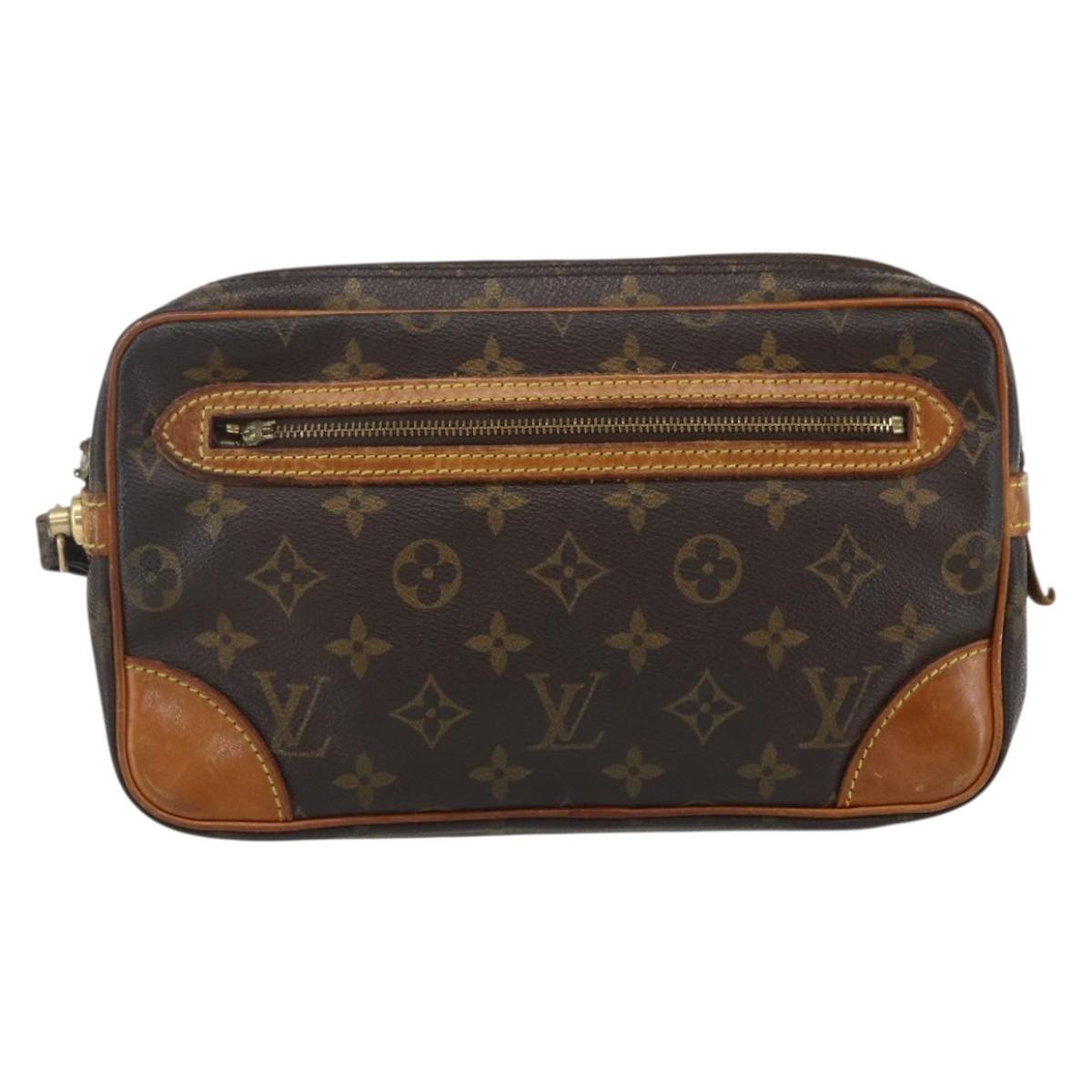 LOUIS VUITTON Monogram Marly Dragonne GM Clutch Bag M51825 LV Auth BA7172
