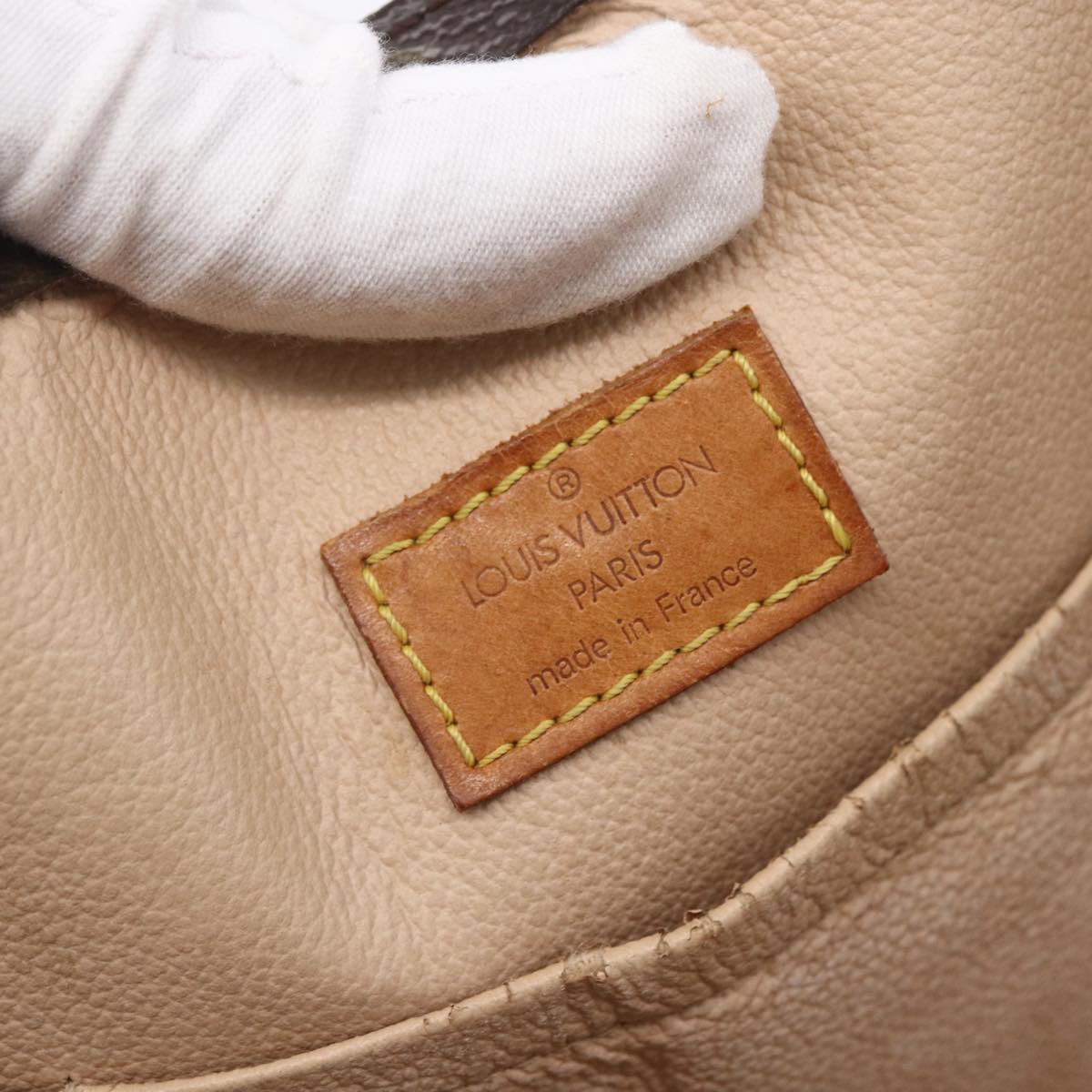 LOUIS VUITTON Monogram Sac Plat Hand Bag M51140 LV Auth BA7185