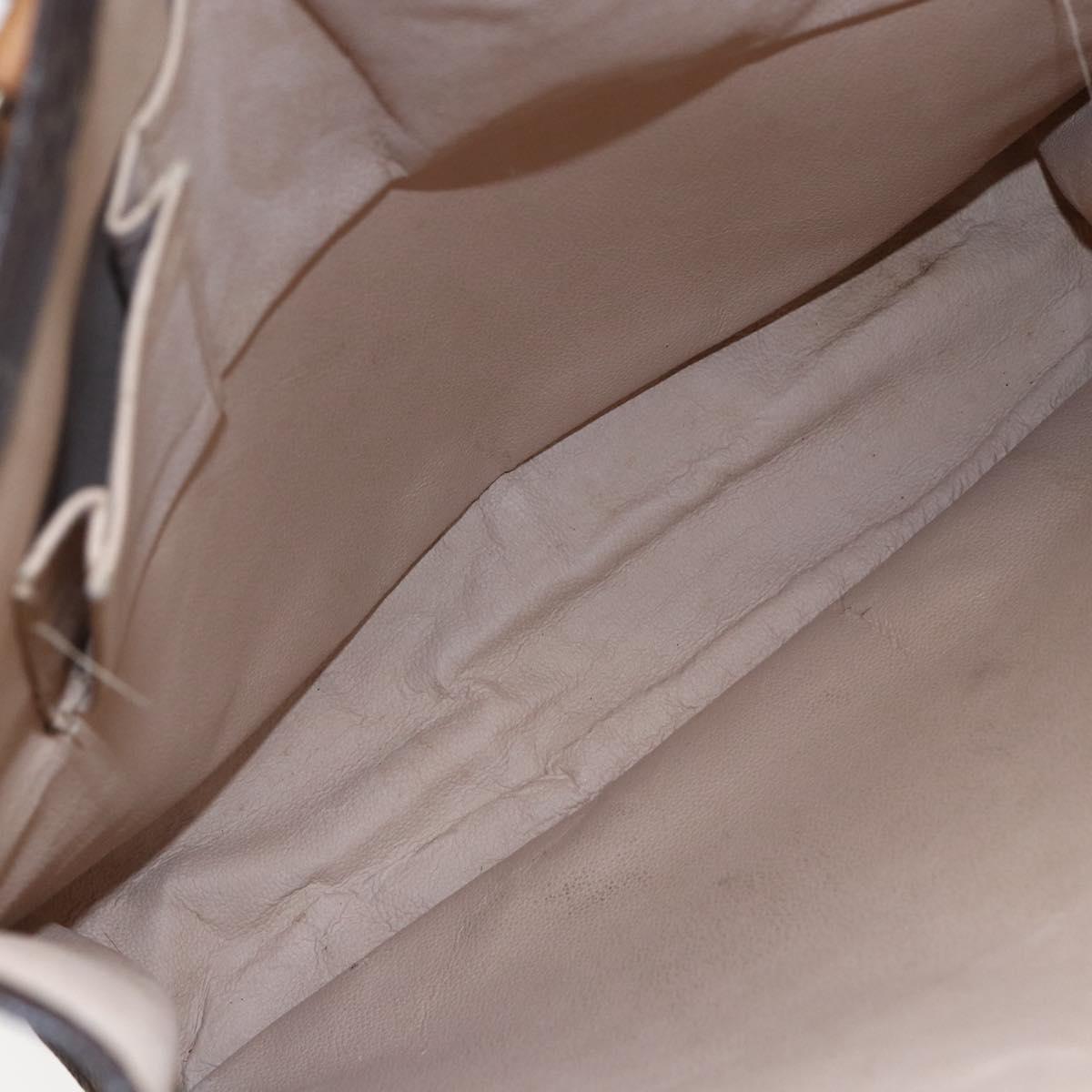 LOUIS VUITTON Monogram Sac Plat Hand Bag M51140 LV Auth BA7185