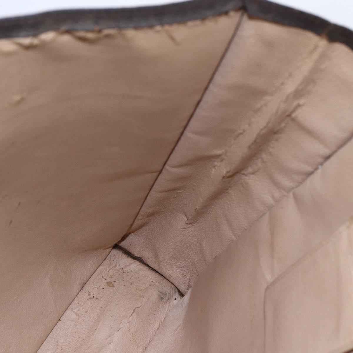 LOUIS VUITTON Monogram Sac Plat Hand Bag M51140 LV Auth BA7186