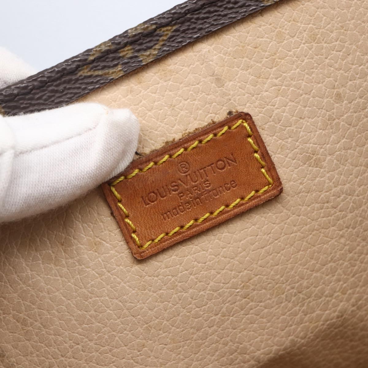 LOUIS VUITTON Monogram Sac Plat Hand Bag M51140 LV Auth BA7187