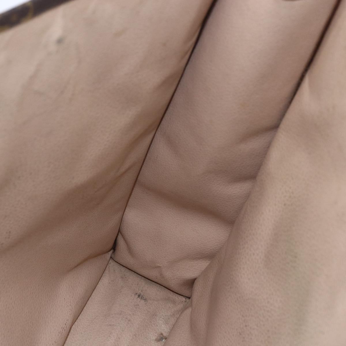 LOUIS VUITTON Monogram Sac Plat Hand Bag M51140 LV Auth BA7187