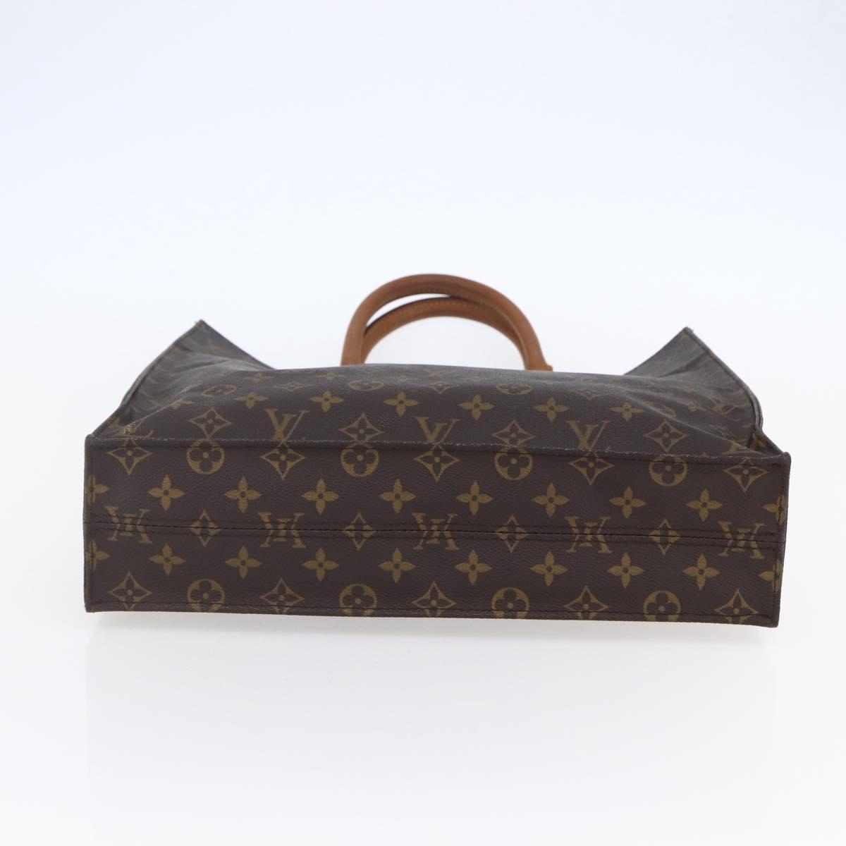 LOUIS VUITTON Monogram Sac Plat Hand Bag M51140 LV Auth BA7187