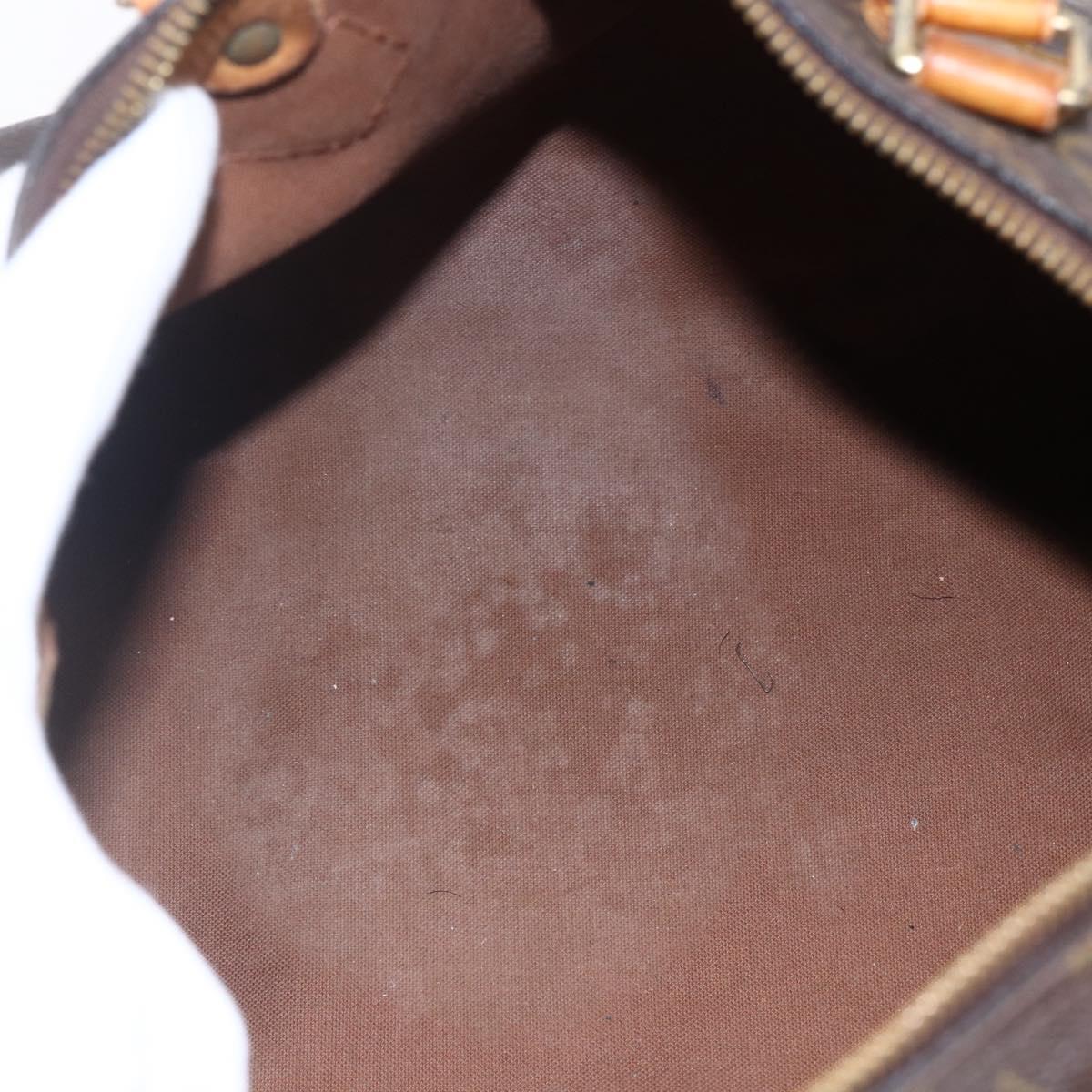 LOUIS VUITTON Monogram Speedy 30 Hand Bag M41526 LV Auth BA7189