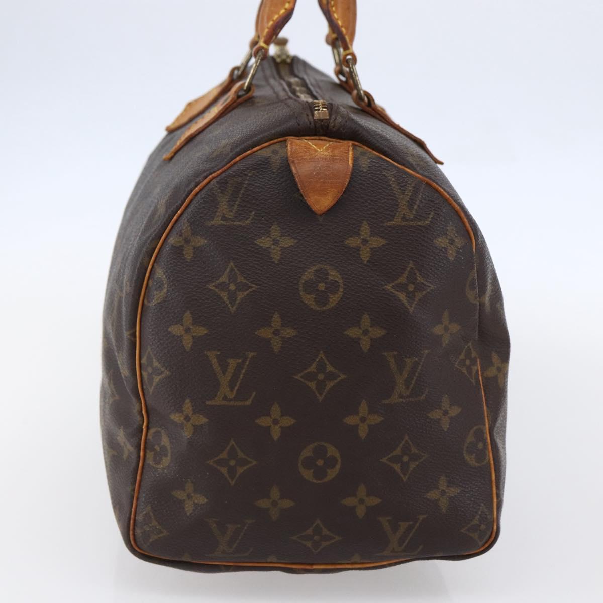 LOUIS VUITTON Monogram Speedy 30 Hand Bag M41526 LV Auth BA7189