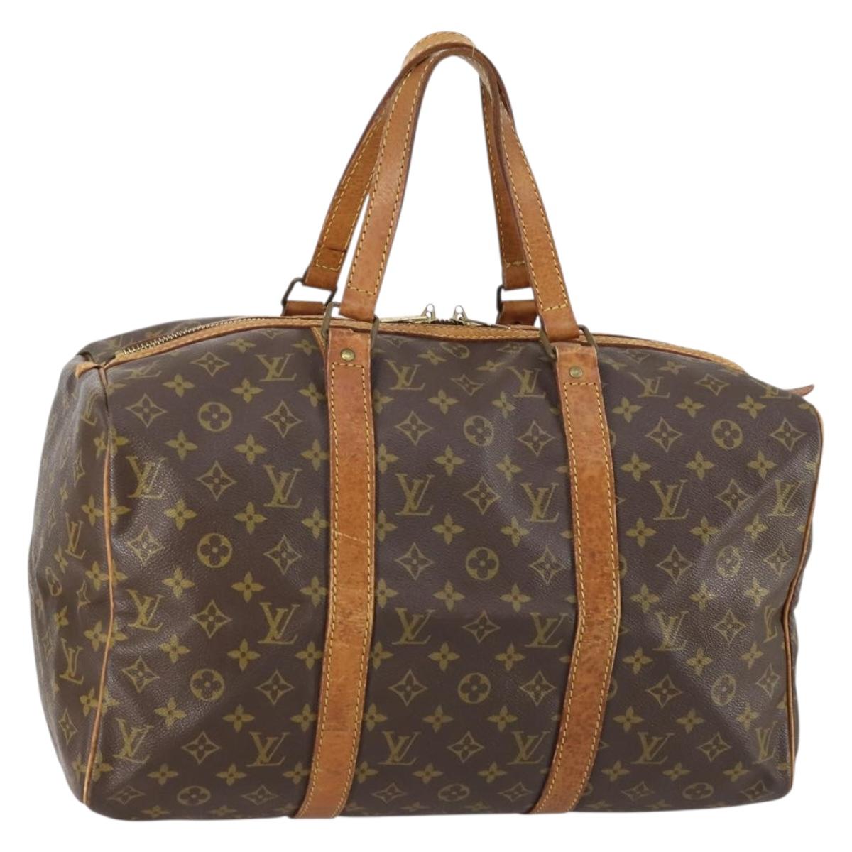 LOUIS VUITTON Monogram Sac Souple 45 Boston Bag M41624 LV Auth BA7190