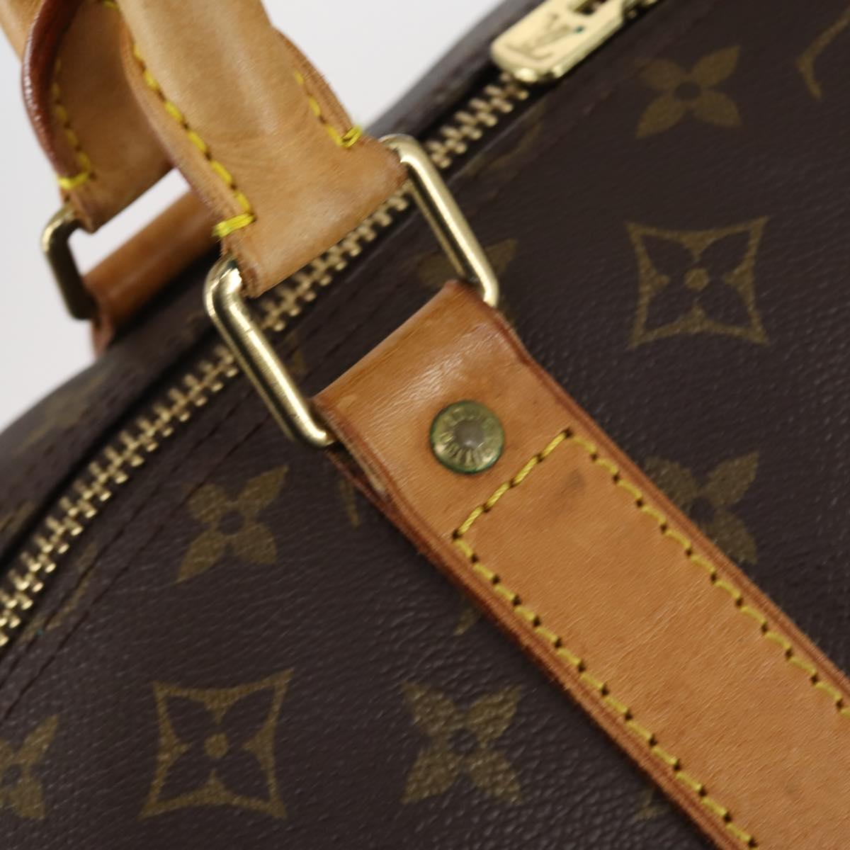 LOUIS VUITTON Monogram Keepall Bandouliere 60 Boston Bag M41412 LV Auth BA7196