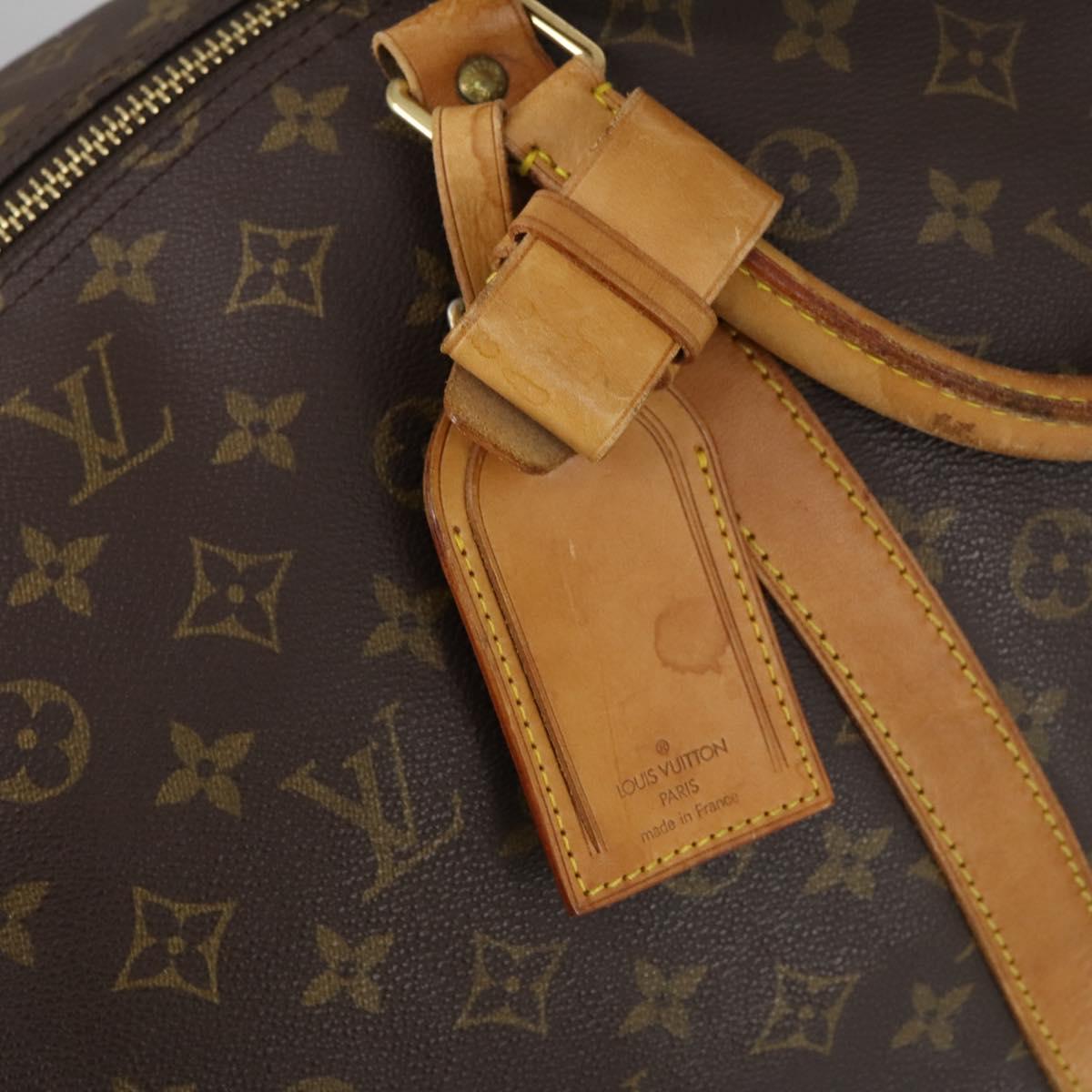 LOUIS VUITTON Monogram Keepall Bandouliere 60 Boston Bag M41412 LV Auth BA7196