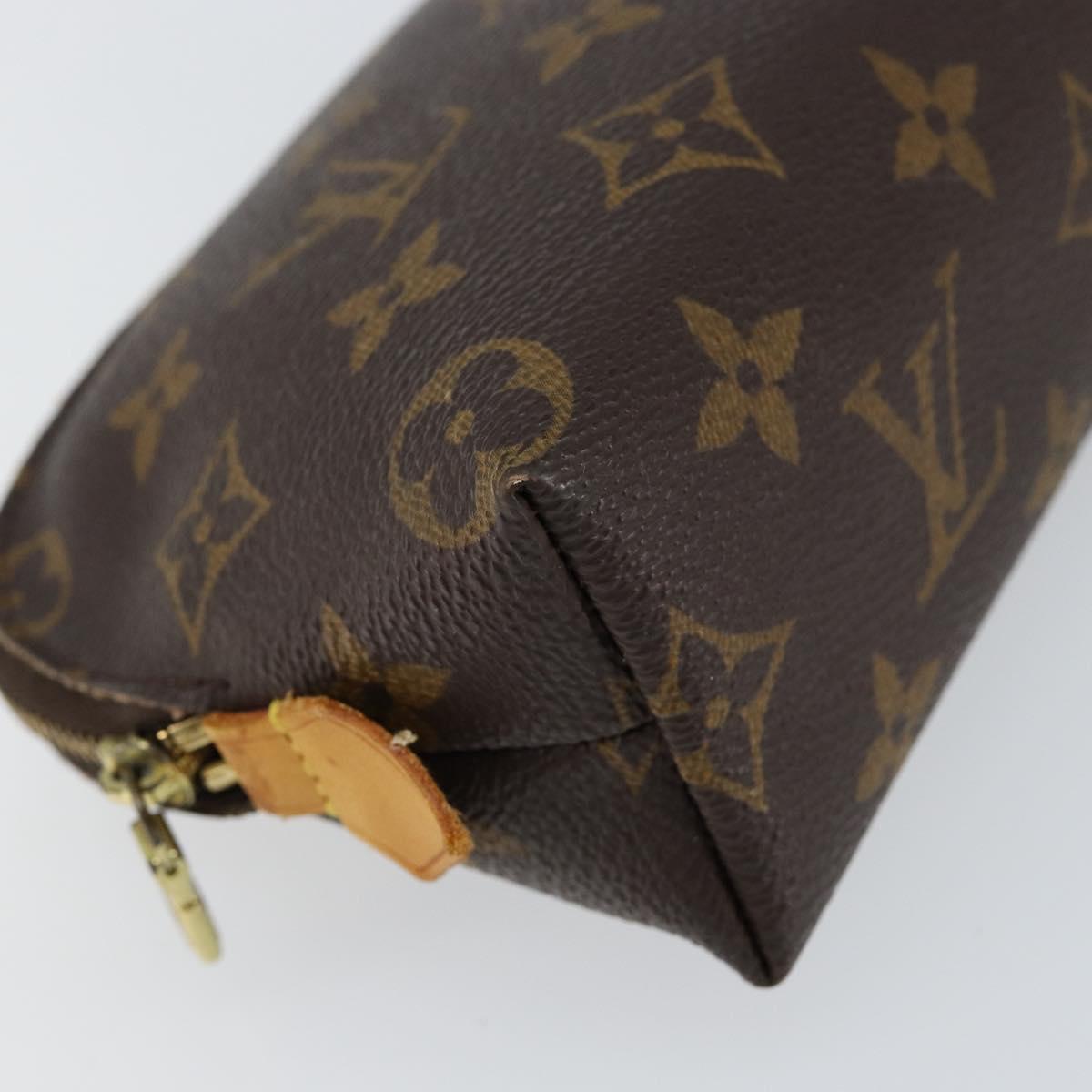 LOUIS VUITTON Monogram Pochette Cosmetic PM Pouch M43998 LV Auth BA7197