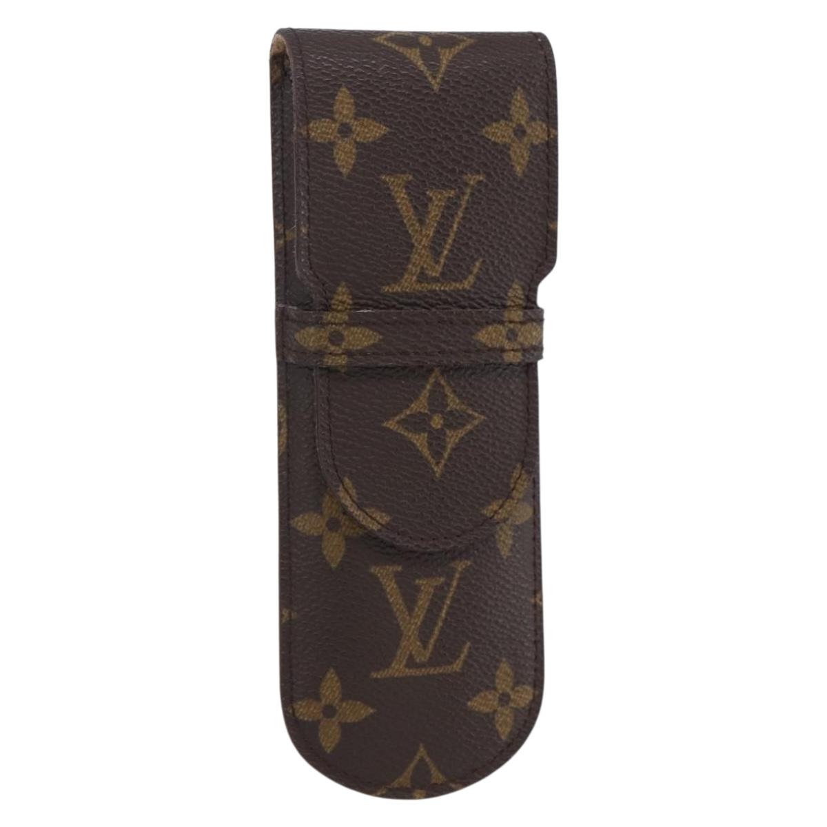 LOUIS VUITTON Monogram Etui Stilo Pen Case M62990 LV Auth BA7201V