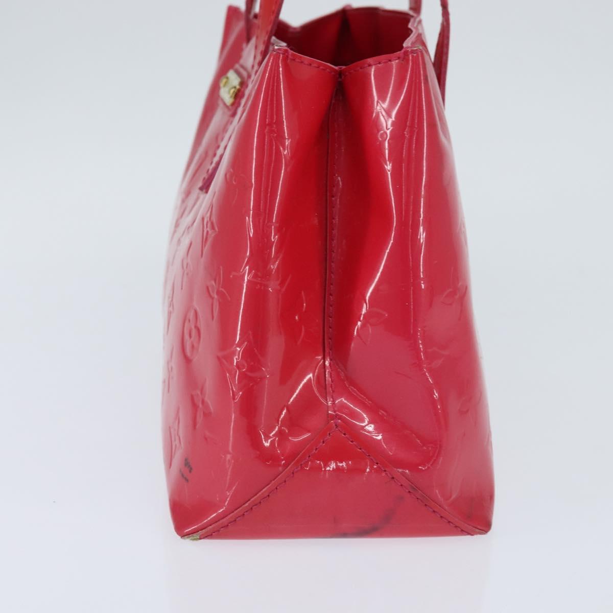 LOUIS VUITTON Monogram Vernis Wilshire Boulevard Bag Rose Pop M93643 Auth BA7211
