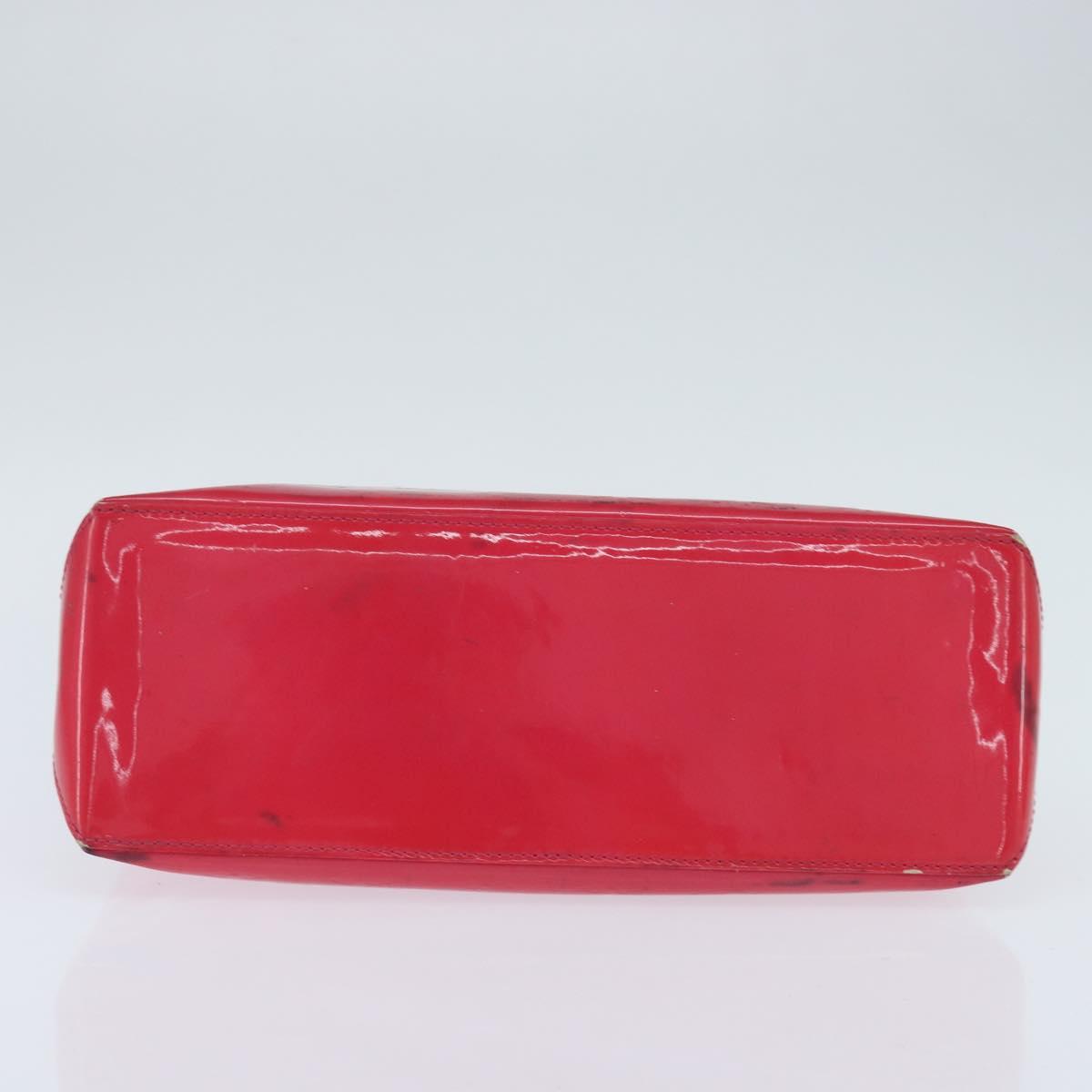 LOUIS VUITTON Monogram Vernis Wilshire Boulevard Bag Rose Pop M93643 Auth BA7211