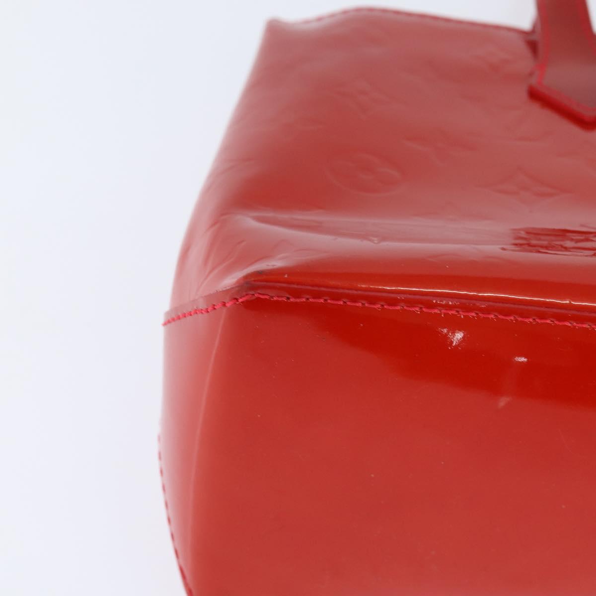 LOUIS VUITTON Monogram Vernis Wilshire PM Bag Rouge Grunadine M91723 Auth BA7212