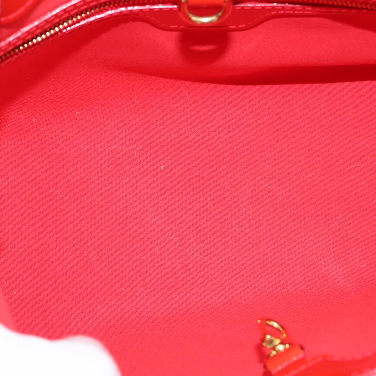 LOUIS VUITTON Monogram Vernis Wilshire PM Bag Rouge Grunadine M91723 Auth BA7212
