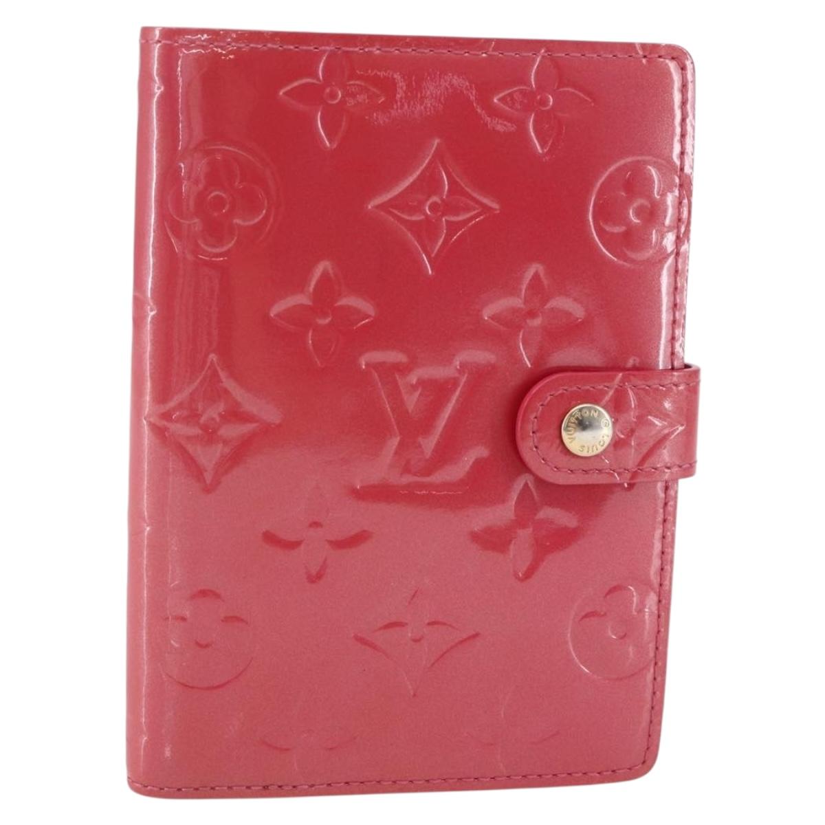 LOUIS VUITTON Vernis Agenda PM Day Planner Cover Fran Boise R2101F Auth BA7214V