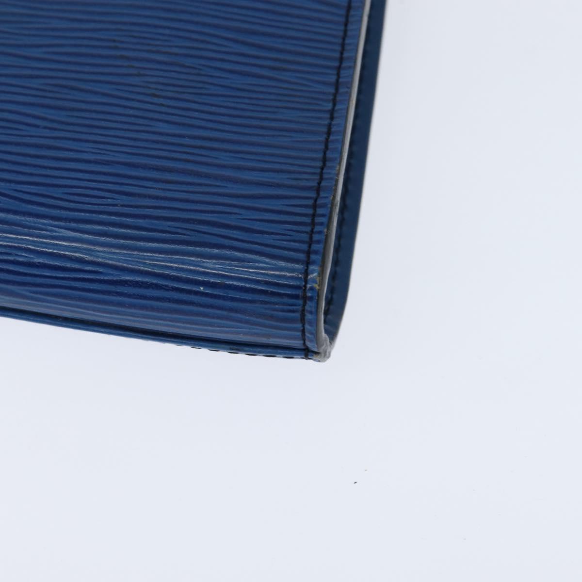 LOUIS VUITTON Epi Art Deco Clutch Bag Blue M52635 LV Auth BA7217