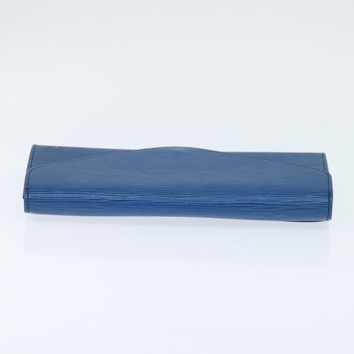 LOUIS VUITTON Epi Art Deco Clutch Bag Blue M52635 LV Auth BA7217