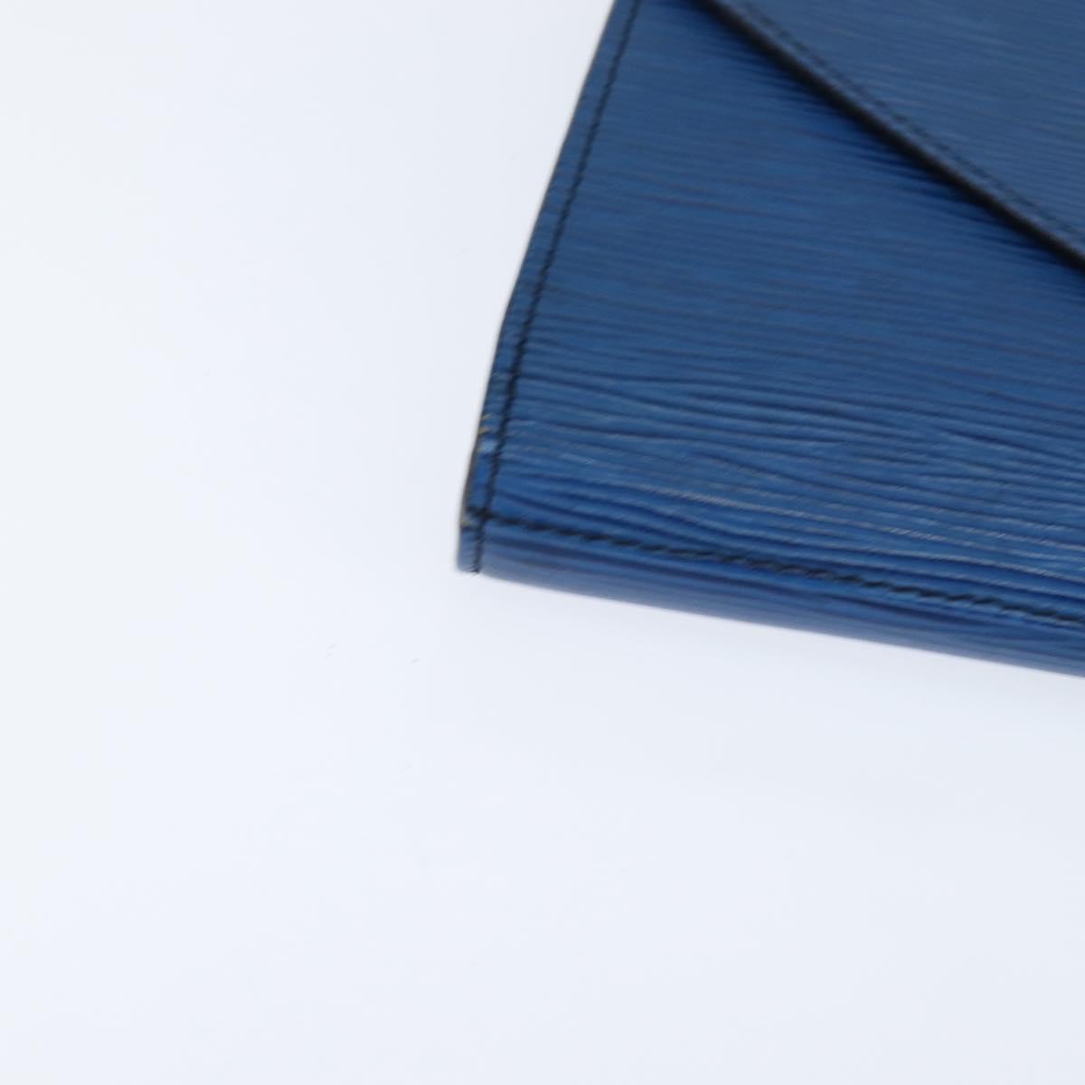 LOUIS VUITTON Epi Art Deco Clutch Bag Blue M52635 LV Auth BA7217