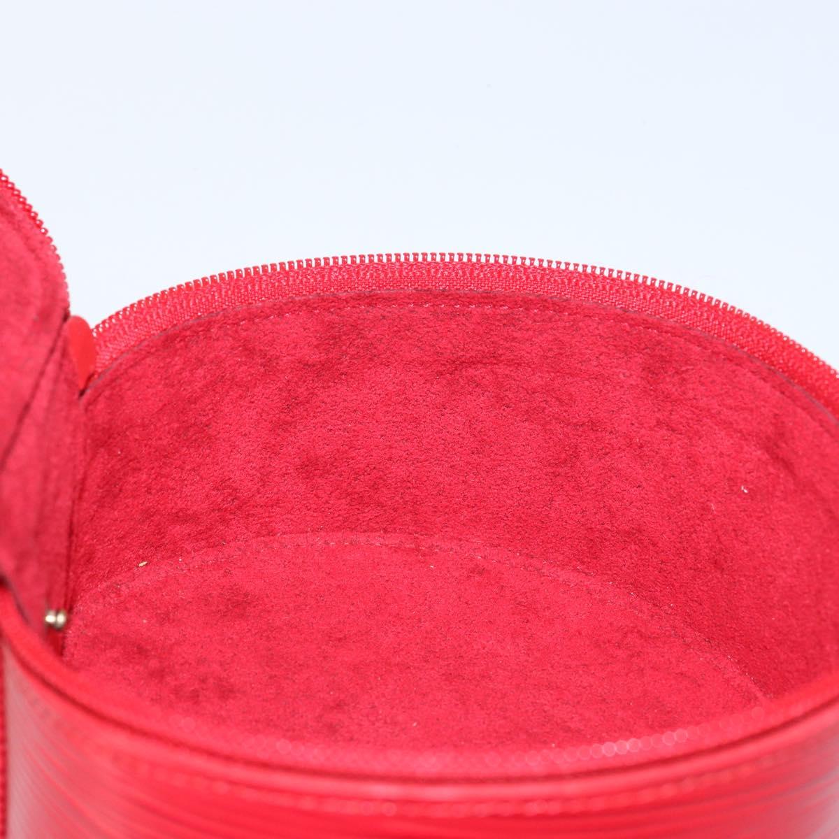 LOUIS VUITTON Epi Ecrin Bijoux 12 Jewelry Box Red M48207 LV Auth BA7218