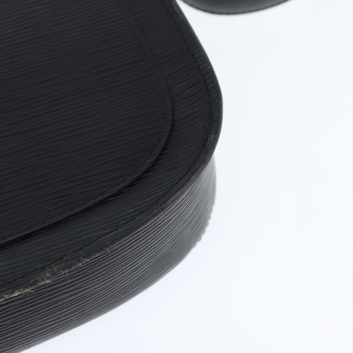 LOUIS VUITTON Epi Saint Cloud GM Shoulder Bag Black Noir M52192 LV Auth BA7219