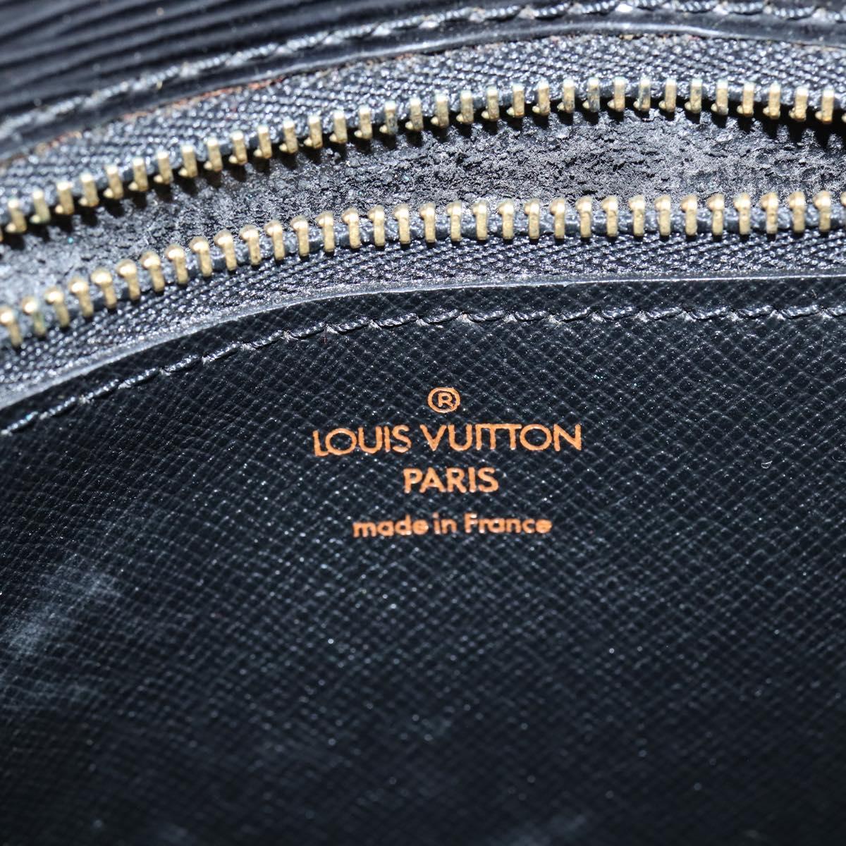 LOUIS VUITTON Epi Saint Cloud GM Shoulder Bag Black Noir M52192 LV Auth BA7219