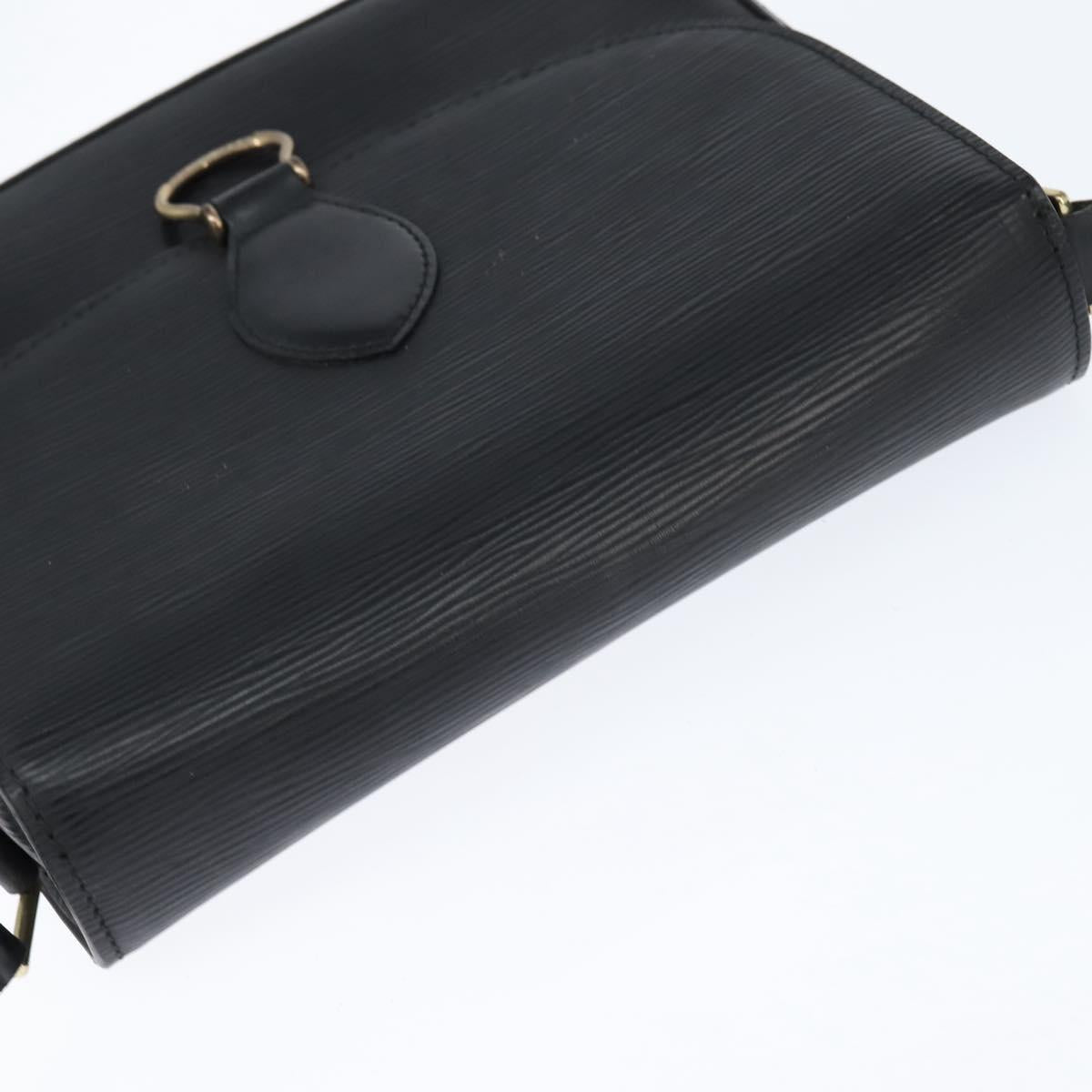 LOUIS VUITTON Epi Saint Cloud GM Shoulder Bag Black Noir M52192 LV Auth BA7219