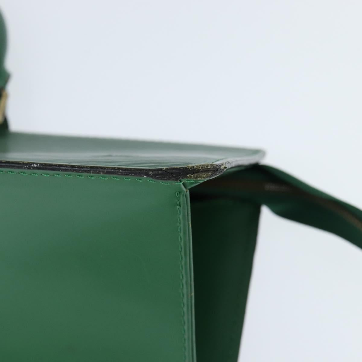 LOUIS VUITTON Epi Sac Triangle Hand Bag Green M52094 LV Auth BA7221