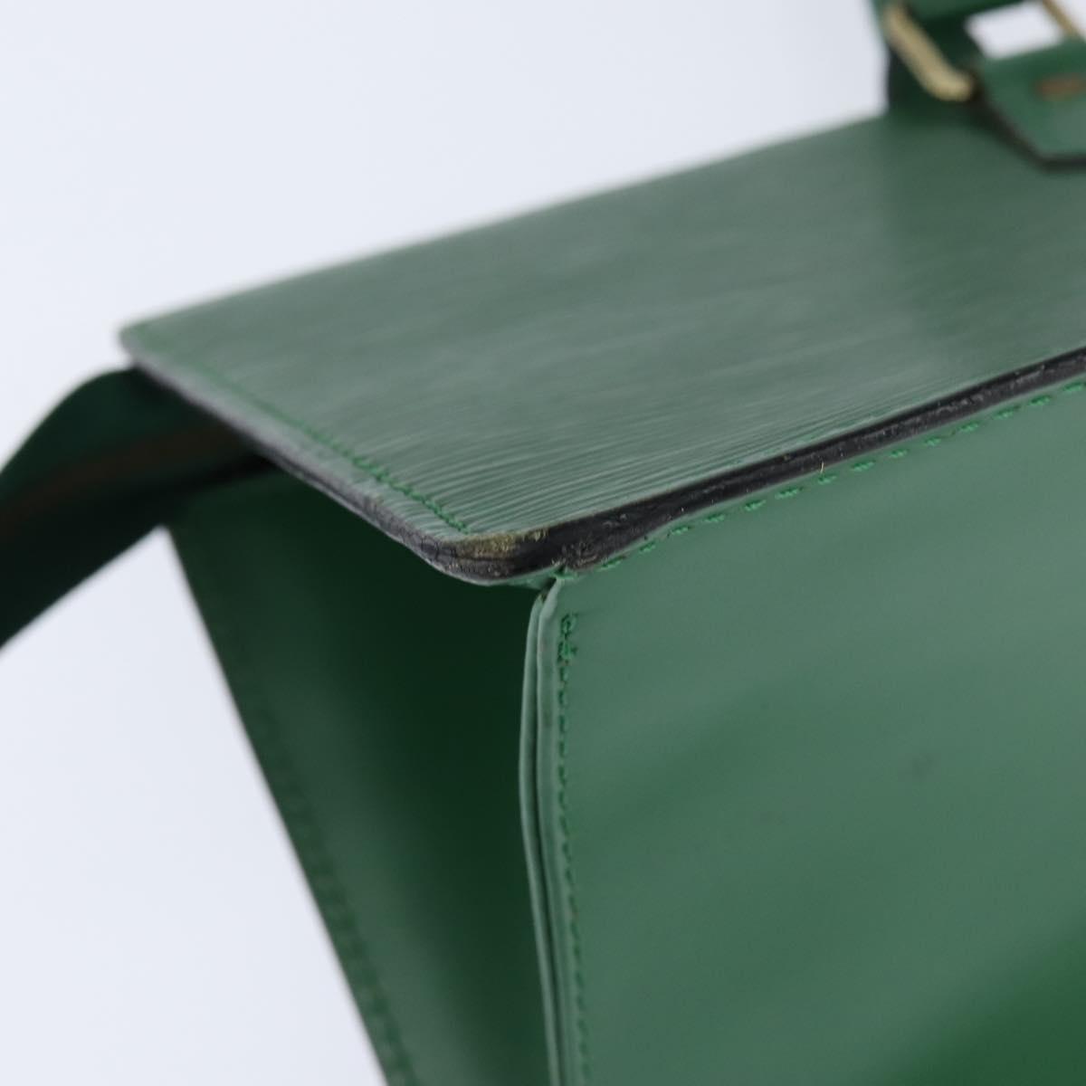 LOUIS VUITTON Epi Sac Triangle Hand Bag Green M52094 LV Auth BA7221