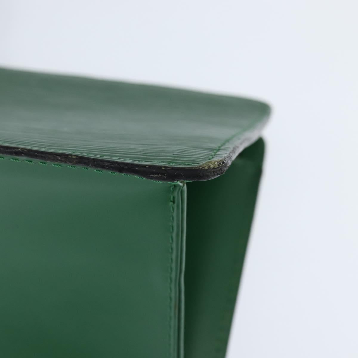 LOUIS VUITTON Epi Sac Triangle Hand Bag Green M52094 LV Auth BA7221