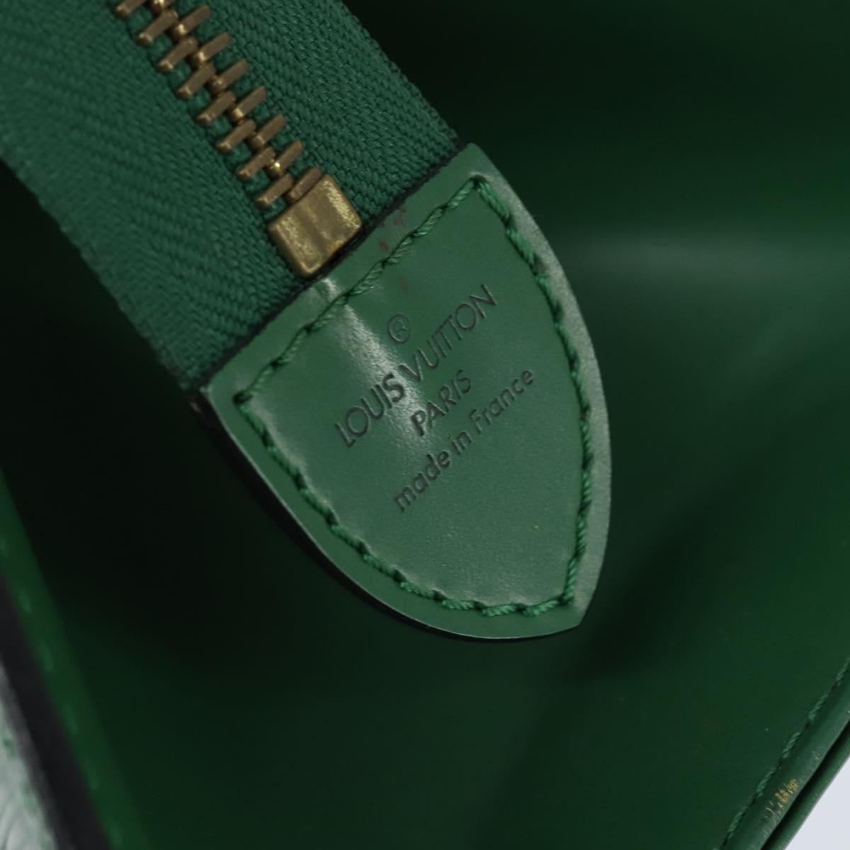 LOUIS VUITTON Epi Sac Triangle Hand Bag Green M52094 LV Auth BA7221