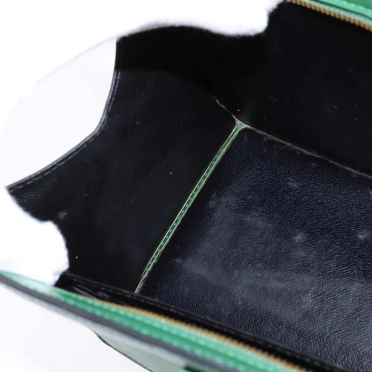 LOUIS VUITTON Epi Sac Triangle Hand Bag Green M52094 LV Auth BA7221