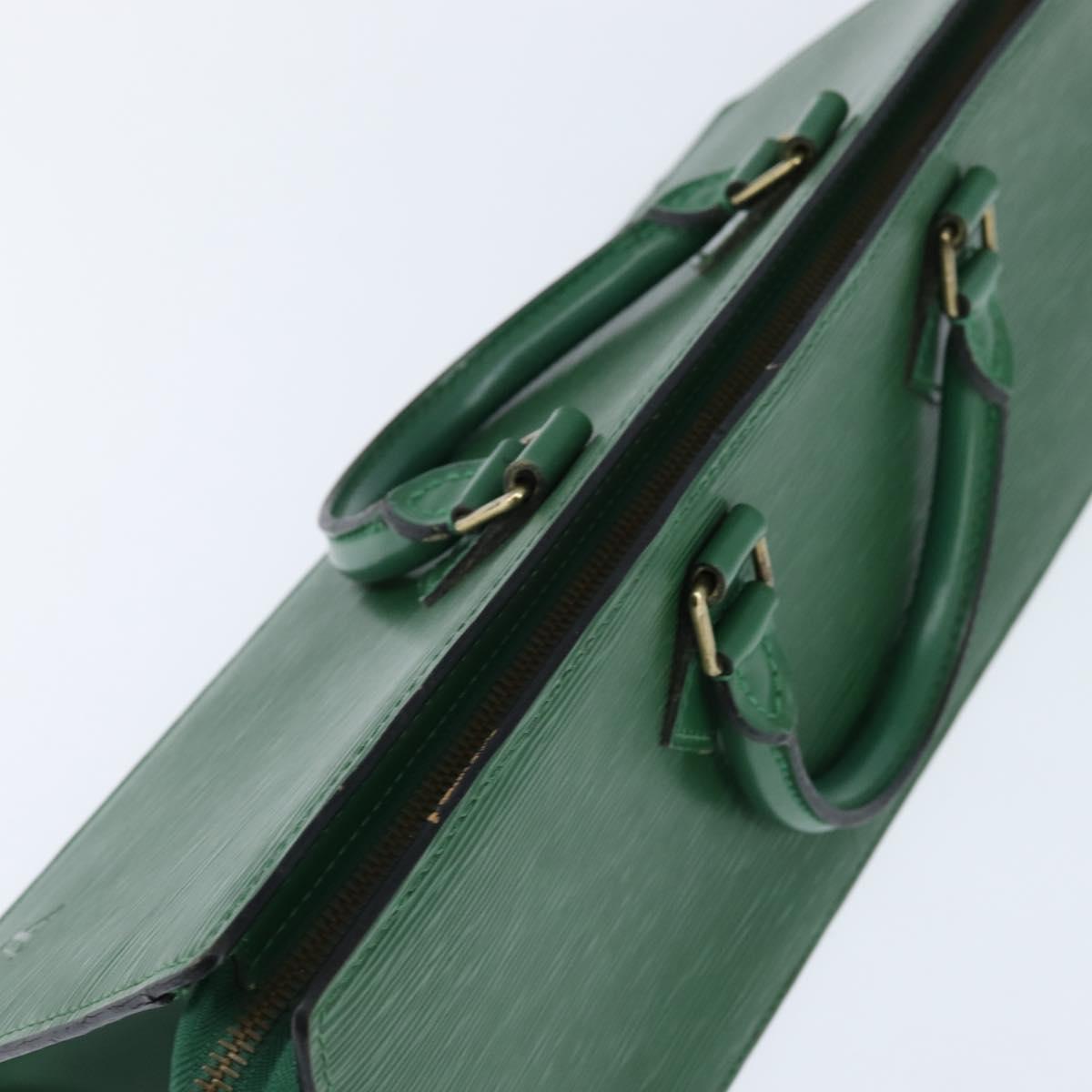 LOUIS VUITTON Epi Sac Triangle Hand Bag Green M52094 LV Auth BA7221