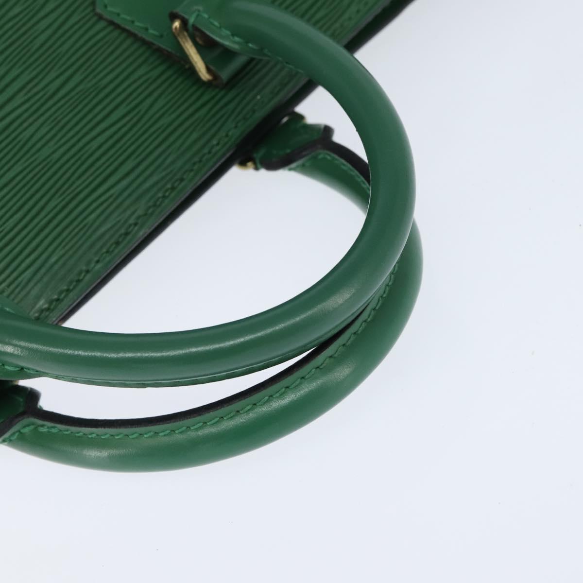 LOUIS VUITTON Epi Sac Triangle Hand Bag Green M52094 LV Auth BA7221