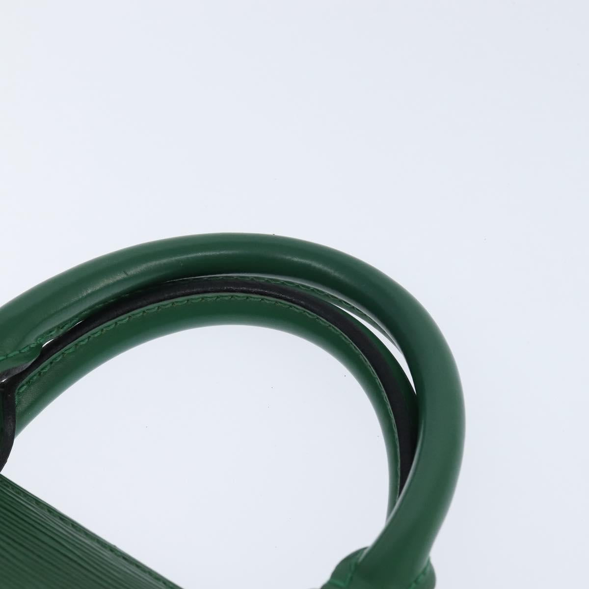 LOUIS VUITTON Epi Sac Triangle Hand Bag Green M52094 LV Auth BA7221