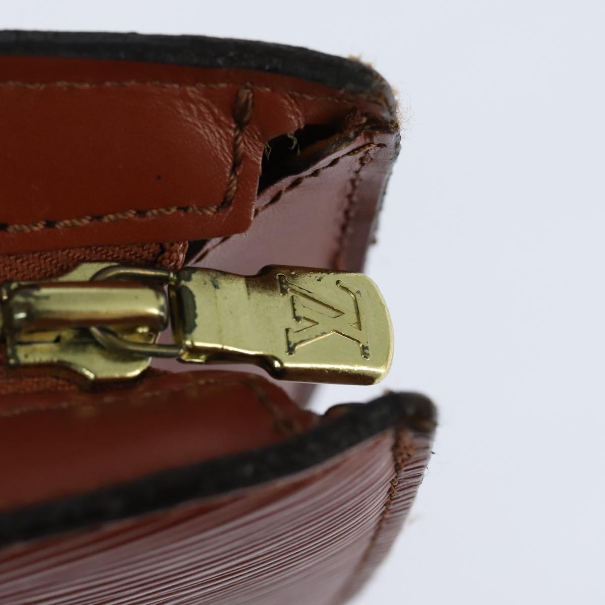 LOUIS VUITTON Epi Saint Jacques Hand Bag Brown M52263 LV Auth BA7223