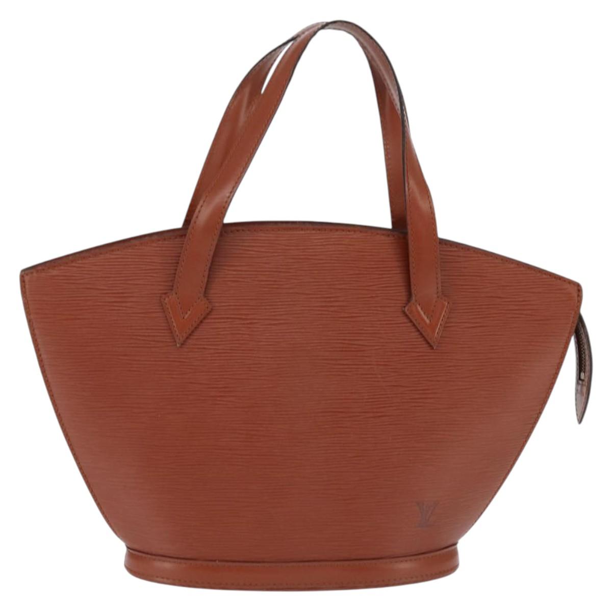 LOUIS VUITTON Epi Saint Jacques Hand Bag Brown M52263 LV Auth BA7223