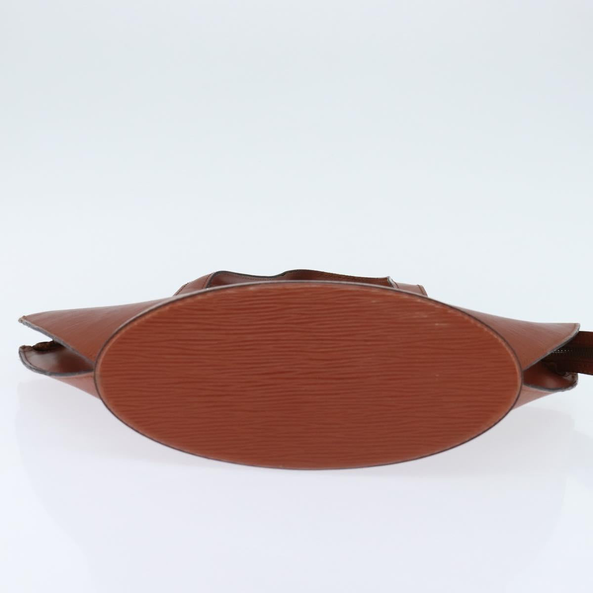 LOUIS VUITTON Epi Saint Jacques Hand Bag Brown M52263 LV Auth BA7223