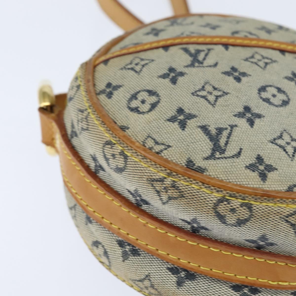 LOUIS VUITTON Monogram Mini Jeanne PM Shoulder Bag Blue M92001 LV Auth BA7228