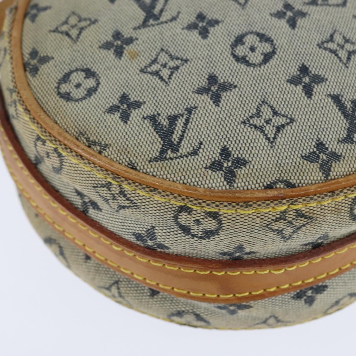 LOUIS VUITTON Monogram Mini Jeanne PM Shoulder Bag Blue M92001 LV Auth BA7228