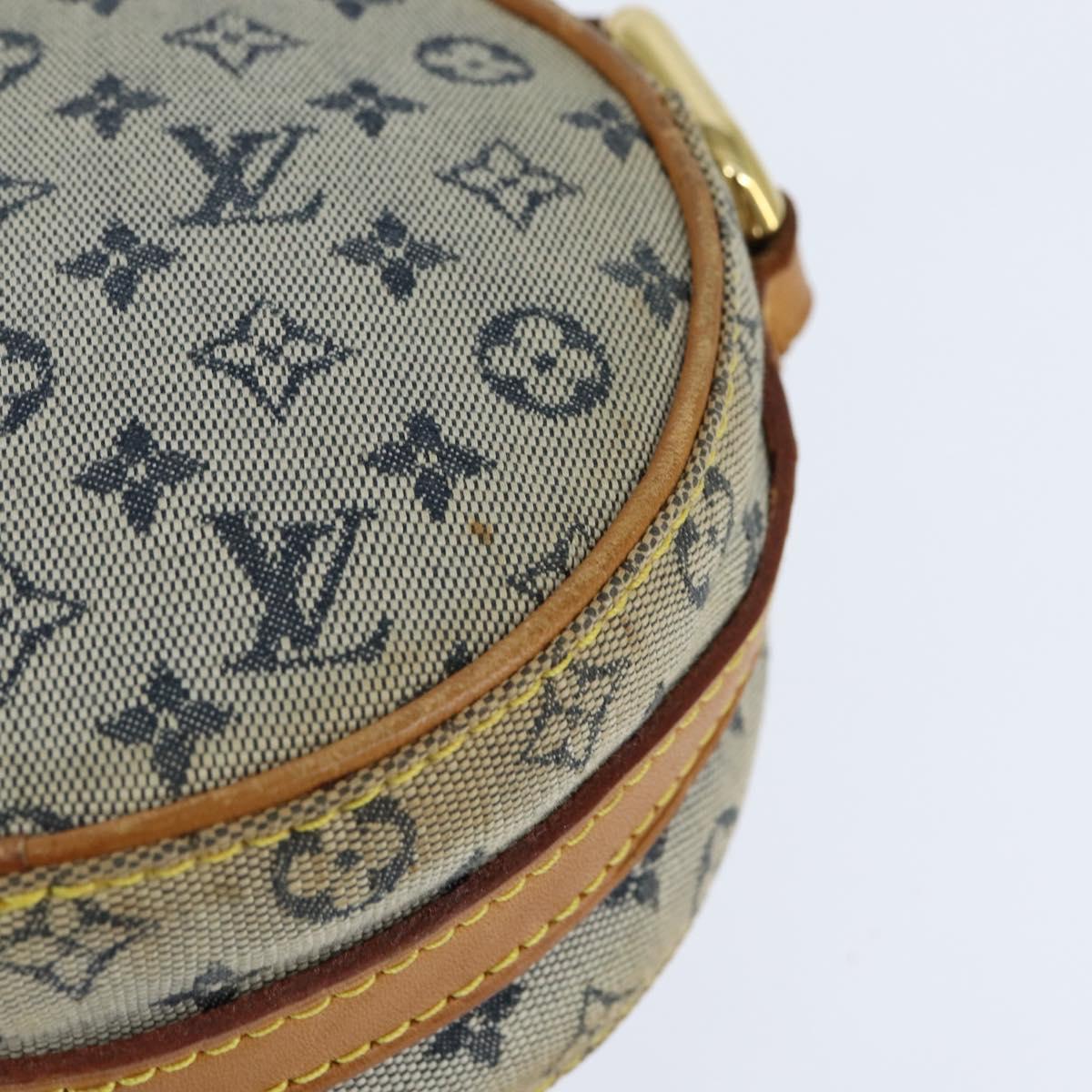 LOUIS VUITTON Monogram Mini Jeanne PM Shoulder Bag Blue M92001 LV Auth BA7228